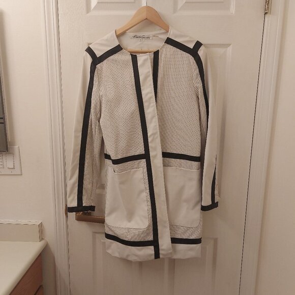 Kenneth Cole Vegan Leather Coat - Picture 1 of 5